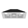 Range Hood, Ultra Quiet Stainless Steel Ducted Insert/Built-in Kitchen Vent Hood with Powerful Suction, LED Lights and Dishwasher Safe Filters, 3-Speed 600 CFM (36in Cold)